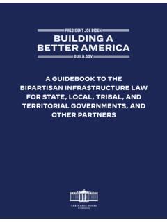 A GUIDEBOOK TO THE BIPARTISAN INFRASTRUCTURE LAW …