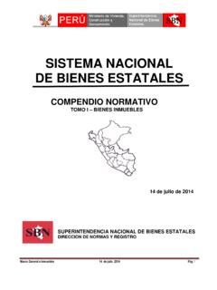 SISTEMA NACIONAL DE BIENES ESTATALES - SBN