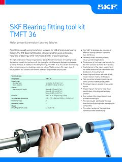 SKF Bearing fitting tool kit TMFT 36