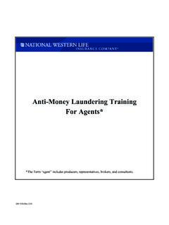Anti-Money Laundering Training For Agents*