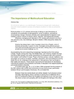 The Importance of Multicultural Education - ASCD
