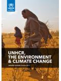 UNHCR, THE ENVIRONMENT &amp; CLIMATE CHANGE