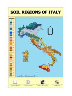 SOIL REGIONS OF ITALY - soilmaps.it