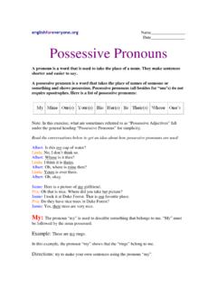 Possessive Pronouns - EnglishForEveryone.org