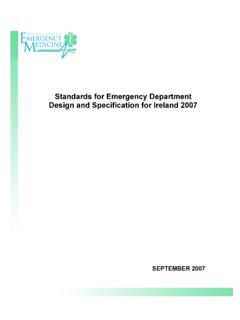IAEM Standards for Emergency Department Design and ...