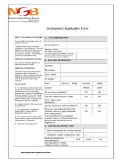 Employment Application Form - ng B
