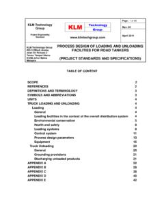 PROJECT STANDARDS AND SPECIFICATIONS loading road
