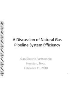 A Discussion of Natural Gas Pipeline System …