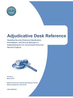 Adjudicative Desk Reference - DHRA