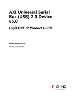 AXI Universal Serial Bus (USB) 2.0 Device v5 - Xilinx