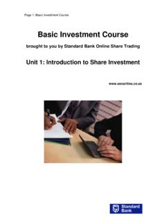 Basic Investment Course - JSE Challenge