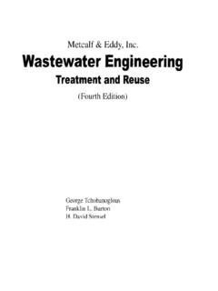 Metcalf Eddy, Inc. Wastewater Engineering - SSWM