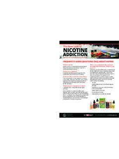 The New Look of NICOTINE ADDICTION - files.hria.org
