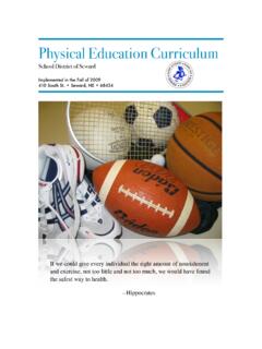 Physical Education Curriculum - Seward Public Schools