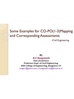 Some Examples for CO-PO(1-3)Mapping and Corresponding ...