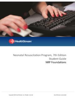Neonatal Resuscitation Program, 7th Edition …