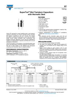 SuperTan Wet Tantalum Capacitors with Hermetic Seal - …