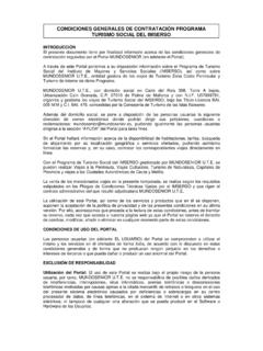 CONDICIONES GENERALES DE CONTRATACI&#211;N …