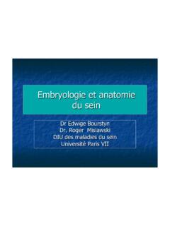 Embryologie et anatomie du sein - S&#233;nop&#244;le - …