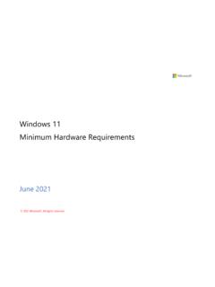 Windows 11 Minimum Hardware Requirements