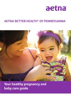 Your healthy pregnancy and baby care guide - Aetna