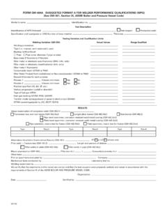 FORM QW-484A SUGGESTED FORMAT A FOR WELDER …