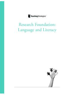 Research Foundation: Language and Literacy