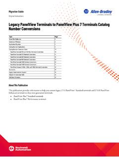 Legacy PanelView Terminals to PanelView Plus 7 Terminals ...