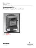 Manual: Rosemount 8712 Remote Mount Magnetic …