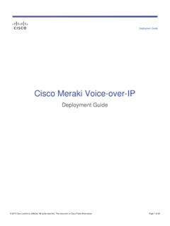 Cisco Meraki Voice-over-IP Deployment Guide