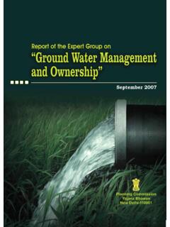 GROUND WATER MANAGEMENT - NITI Aayog