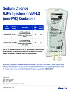 Sodium Chloride 0.9% Injection in VIAFLO (non …