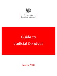 Guide to Judicial Conduct - Courts and Tribunals Judiciary