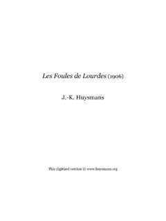 Les Foules de Lourdes (1906) - huysmans.org