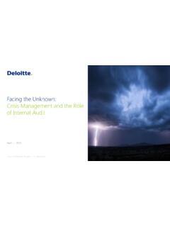Facing the Unknown: Crisis Management and the Role of ...