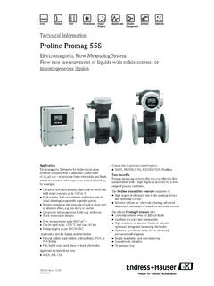 Technical Information Proline Promag 55S - …