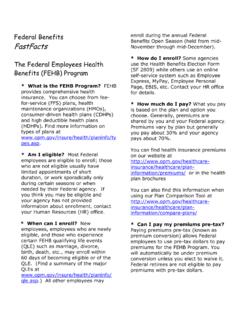 The Federal Employees Health Benefits (FEHB) Program