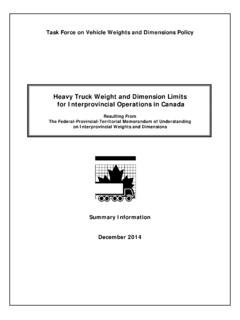 Heavy Truck Weight and Dimension Limits for ...
