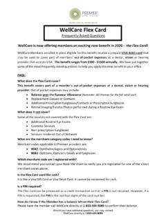 WellCare Flex Card