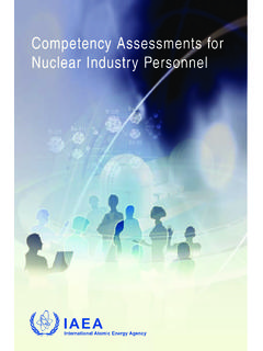 Competency Assessments for Nuclear Industry …