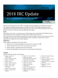 2018 IRC UPDATE Handout 9-1-18 - iccsafe.org