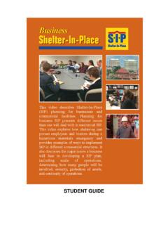 Business Shelter-in-Place Student Guide