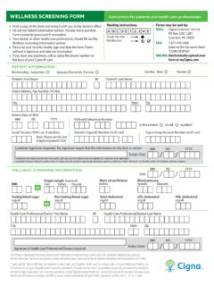 WELLNESS SCREENING FORM Instructions for patients and ...