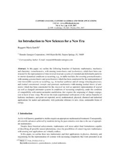 An Introduction to New Sciences for a New Era - The R.M ...