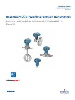 Rosemount 2051 Wireless Pressure Transmitters - Emerson