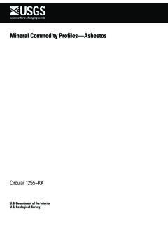 Mineral Commodity Profiles—Asbestos