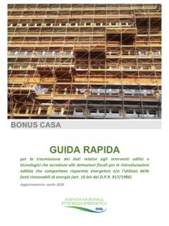 Guida Rapida Bonus Casa 2020 REVISIONE ENRICO GENOVA …