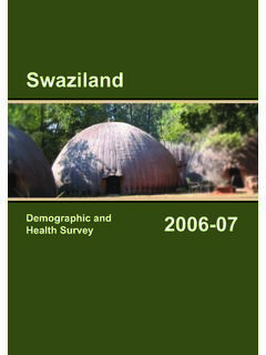 Swaziland Demographic and Health Survey 2006-07 [FR202]