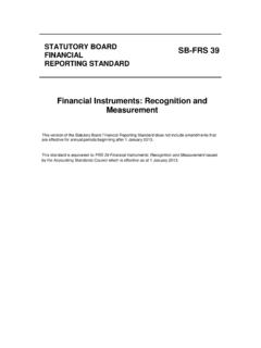 Financial Instruments: Recognition and Measurement - ASSB