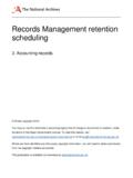 Records Management retention scheduling 3. Accounting records